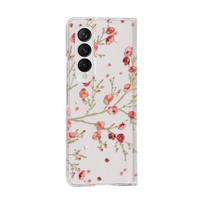 „Samsung Galaxy Z Fold 4 3 Case“ maža, gėlėmis dažyta apyrankė, skaidrus smūgiams atsparus kietas dangtelis, skirtas „Samsung Zfold4 Fold3“ dėklui For Samsung Z Fold 3