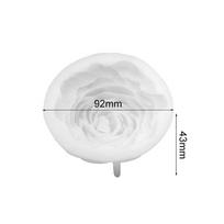 3D stereofoninė bijūnų žvakė, silikoninė forma, pasidaryk pats. Flower