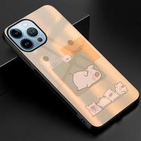 Mielas kiaulės dėklas, skirtas iPhone 11 Pro Max 14 13 12 Mini Xs Xr X 7 8 6s Plus Se 2022 prabangaus grūdinto stiklo dangtelio apsauginis apvalkalas For iphone 8 Plus