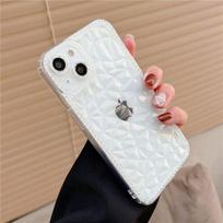 Crystal Clear Slim Diamond Pattern Phone Case For Iphone 14 Pro 13 12 11 Pro Max X Xr Xs Max Soft Transparent Shockproof Cover For iPhone 14