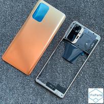 Pilnas, skirtas „Xiaomi Redmi Note 10 PRO MAX“ galinės baterijos galinis vidurinis rėmas su garsumo mygtuko kameros stiklu note 10 pro black