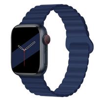 Magnetinis dirželis Apple laikrodžio apyrankei 44mm 40mm 45mm 41mm 38mm 42mm 49mm Silikoninė laikrodžio apyrankė Pakeitimai Apyrankė iWatch serija 1 2 3 5 4 SE 6 7 8 38mm or 40mm 41mm vidurnakčio mėlyna spalva