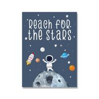 Space Astronaut Planet Be Brave Insipring Nursery Wall Art Canvas Painting Posters And Prints Wall Pictures Baby Kids Room Decor 21cm×30cm NoFrame