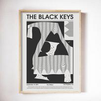 Tame Impala Glastonbury koncerto plakatas Juodi raktai Vintažinės spalvingos drobės tapybos sienos nuotraukos, skirtos svetainės namų dekoravimui 21cm×30cm NoFrame