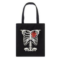 Retro gotikinis anime voratinklis spausdinimui ant drobės krepšys Kasdienis Ulzzang Didelės talpos Kawaii Moterų pečių krepšys Punk Hip Hop pirkėjo krepšys 24*26cm