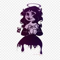 Bendy And The Ink Machine And The Girl Bendy And The I Iron on Heat Transfer Printing Vinyl Patches Sticker for Clothes DIY Appliques Washable Patches beige
