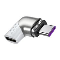 „Essager“ 100 W C tipo USB magnetinis adapteris, C tipo kištukinis ir moteriškas USB C magneto jungtis, skirta „Mackbook Pro Huawei“ USB-C keitikliui 100W Adapter balta
