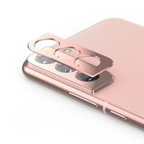 Galinės kameros objektyvo dangtelis, skirtas Samsung Galaxy S22 Plus Galinis aliuminio lydinio metalo fotoaparato apsauginis objektyvo žiedo plėvelė S22Plus For S22 rožinė