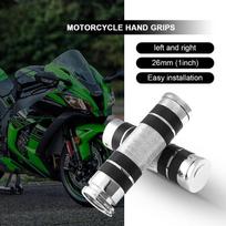 1Pair Motorcycle Handlebar Motorbike Anti-Slip Hand Grips for Harley,Honda,Yamaha,Suzuki and gray