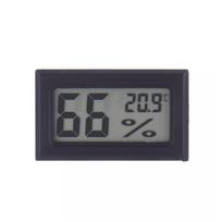 LCD skaitmeninis termometro temperatūros higrometro drėgmės matuoklis be zondo juoda