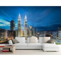 Šiuolaikiniai miesto pastatai 3D tapetų freska, svetainės sofa TV siena miegamojo virtuvė namų dekoras restorano baro freska 200 cm(W) x 140 cm(H)