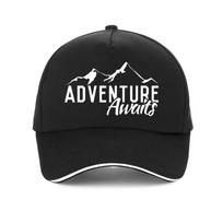 fashion Funny Unisex Adventure Awaits Baseball cap Casual  Summer outdoor Hiking Sun hat adjustable Unisex women snapback hat