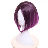 Anime Mis Kobayashi's Dragon Maid Elma Jouii Cosplay Perukas Tamsiai violetinis Trumpas Gradientinis Sintetinis Plaukas Helovino Vakarėlis Vaidmenų Žaidimas One Size violetinė