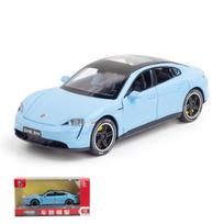 1:32 mastelio „Taycan Coupe“ lydinio automobilio modelis, metalinis žaislinis sportinių automobilių transporto priemonių modelis, imituojantis garsą ir šviesą, dovana vaikams 1/32-15.5x7x4.5cm balta