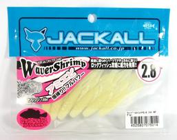 Išpardavimas Jackall Minkštas masalas Waver Shrimp Jūros vandeniui 2,8 colio Šviečiantis (5014)
