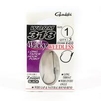 Gamakatsu 66648 Kirmėlės 318 Užkabinamas Wacky kabliukas Dydis 1 ,5 Viename pakuotėje (3953) black