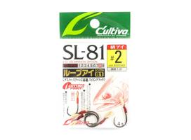 Owner SL-81 Single Hook Loop Eye Short Assist Lure Hook 2 (9536)