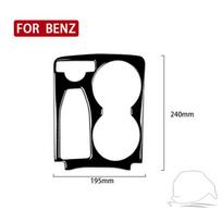 For Mercedes Benz GLK 2008 2009 2010 2011 2012 2013 2014 2015 Accessories Car Black Interior Armrest Cup Holder Trim Sticker A black