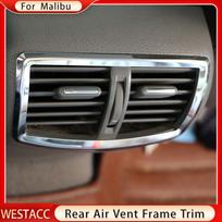 Car Rear Air Conditioning A/C Vent Outlet Trim Cover Decoration Sticker for Chevrolet Malibu 2012 2013 2014 2015