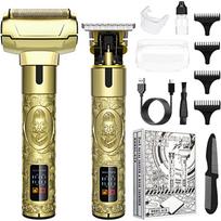 Men Hair Clippers Digital Display Electric Hair Trimmer Sculpting Pusher Nose Hair Set auksas