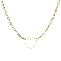 RUI RUI YU Choker  Necklace Sweet Cool Retro Personality Necklace Short Hollow Peach Heart-shaped Clavicle #3