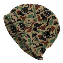 Cute Pet Chihuahua Camouflage Beanies Skullies Caps Merch Man New Arrival Beanies Hats One Size