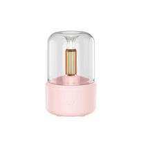 Usb kūrybinė žvakių lempa nakties šviesa biuro 3d liepsnos aromaterapija svetainė miegamojo drėkintuvas Valentino dienos Kalėdų dovanos Pink white