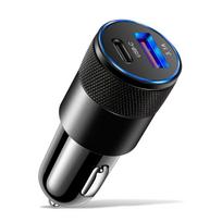 70w Pd automobilinis įkroviklis C tipo USB greito įkrovimo automobilinio telefono adapteris, skirtas iPhone 14 13 12 Xiaomi Huawei Samsung S21 S22 greitam įkrovimui juoda
