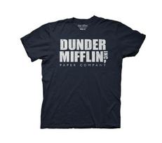 The Office Dunder Mifflin Vintagely Licensed Adult T-Shirt S white
