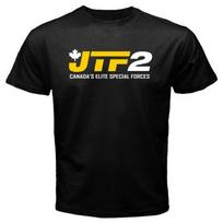 Jtf2 Joint Task Force Canada Military Logo Black Unisex T-Shirt S