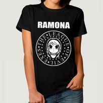 Ramona Scott Pilgrim Rock Unisex T-shirt Ramones Style Cool Tee S