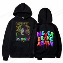 Rapper YoungBoy Hoodie Unisex Fashion Hoodie Never Broke Again Hoodies Sweatshirt Women Sweats Letter Pullovers Clothes Unisex Coats 2XL