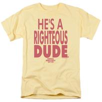 Ferris Bueller's Day Off Righteous Dude Movie Tee Banana Unisex T-shirt S