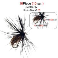 10/15/20/25 vnt. Dirbtiniai upėtakio žvejybos museliniai masalai Kabliukai Caddis lervos muselė Upėtakio muselė 20Pcs black