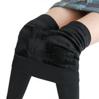 New Winter Fluffy Vintage Leggings Women Warm Pants Solid Color Velvet Leggins Female High Waist Stretchy Leggings 2024 S juoda