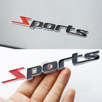 3D metalo sportinio logotipo automobilių sunkvežimio dekoro rašto ženklelio universalus lipdukas