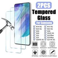 2 vnt grūdintas stiklas, skirtas Samsung Galaxy A54 A14 A13 A33 A53 A52S A73 S21S20 FE 5G S22S23 Plus ekrano apsauga, skirta Samsung A52A72 Samsung S22 gryna