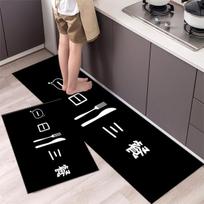 Madingas paprastas šiaurietiško stiliaus virtuvės grindų kilimėlis Buitinis kilimas ilgos juostos durų kilimėlis Modernus namų dekoras 40cmx60 40cmx120cm gray