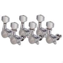 Guitar String Peg Locking Tuning Sprockets Parts 3R 3L Silver gray