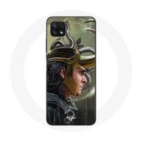 Coque maniacase pour Samsung Galaxy A22 5G Loki Thor Ragnarok avec Casque Fanart Saison 1 juoda
