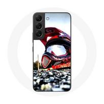 Coque maniacase pour Samsung Galaxy S21 FE Casque MotoCross juoda