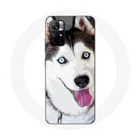 Coque Redmi Note 11 5G Husky Blanc de Sibérie Yeux Bleus balta