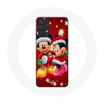 Coque pour Samsung Galaxy A32 5G Mickey Mouse et Minnie Mouse le jour de Noël