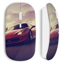 Souris sans fil ferrari rouge voiture