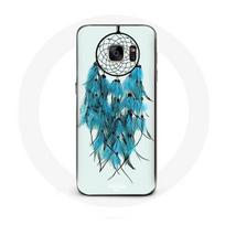 Case - Samsung - Galaxy S7 Edge - Dream Catcher - Soft - Blue and White balta