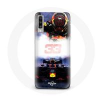 Coque - Max Verstappen - Samsung Galaxy A70 - Noir, Rouge, Jaune - Rigide - Sportif juoda