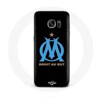 Coque pour Samsung Galaxy S7 Edge Logo Olympique de Marseille Fond Noir juoda