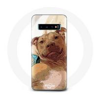 Coque pour Samsung Galaxy S10 Plus Chien Pitbull