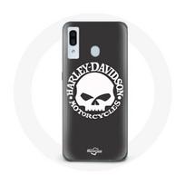 Coque pour Samsung Galaxy A20 Harley Davidson Motors Tete de mort