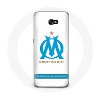 Coque pour samsung galaxy A5 2017 Olympique de Marseille Logo Fond Blanc